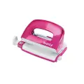 Leitz WOW NeXXt Mini - Hullstanser - 10 ark / 1 mm - metall - metallisk rosa