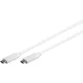 Mtp Products SuperSpeed Synkron & Lade USB-C Kabel - 1m - Hvit