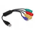 DeLOCK USB 2.0 external 4-port cable HUB - Hub - 4 x USB 2.0 - stasjonær