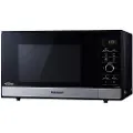 Panasonic NN-GD38 - Mikrobølgeovn med grill - 23 liter - 1000 W - rustfritt stål / svart