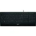 Logitech Corded K280e - Tastatur - Fransk - Svart