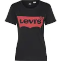 Levi's The Perfect Large Batwing Tee 173690201 svart XXS
