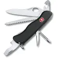 Victorinox Trailmaster, Klappkniv med lås, Multiverktøyskniv, Polyamid, Sort, 12 verktøy, 3,7 mm