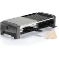 Princess 162820, 8 person(er), Sort, Rektangulær, Aluminium/sten, 210 x 210 mm, Rotasjon
