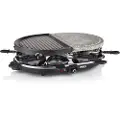 Princess 162710, 8 person(er), Sort, Oval, Aluminium/sten, 210 x 300 mm, Rotasjon