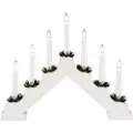 Konstsmide Adventstake Hvit tre 7 lys 30cm