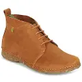 El naturalista for woman. 2N9741ND0005_023 Leather ankle boots N974 Pleasant Brown (42), Flat, Laces, Casual