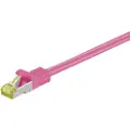 Goobay - Koblingskabel - RJ-45 (hann) til RJ-45 (hann) - 2 m - SFTP, PiMF - CAT 7 - halogenfri, formstøpt - magenta