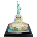 Tachan 3d-puslespill Frihetsgudinnen Led-lys Cubic Fun