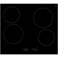 Scandomestic K 61 - Keramisk platetopp - 4 soner - bredde: 59 cm - dybde: 52 cm - 6000W
