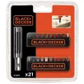 Black & Decker A7074-XJ - Spissett for skrutrekker - 21 deler