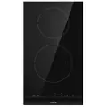 Gorenje Essential ECT322BCSC - Keramisk komfyrtopp - 2 plater - Nisje - bredde: 28.3 cm - dybde: 49 cm - med fasettert frontkant - svart