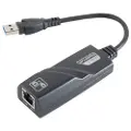 S/CONN 13-50019, Koblet med ledninger (ikke trådløs), USB, Ethernet, Sort