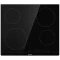 Gorenje ECT641BSC - Keramisk komfyrtopp - 4 plater - Nisje - bredde: 56 cm - dybde: 49 cm - with sanded sides - svart