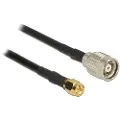 DeLOCK - Antennekabel - RP-TNC hann til SMA hann - 7.5 m - koaksial - svart