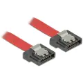 DeLOCK FLEXI - SATA-kabel - Serial ATA 150/300/600 - SATA (hunn) til SATA (hunn) - 30 cm - låst - rød