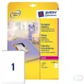 Avery - Blank - glanset - 209 x 295 mm 40 ark fotopapir