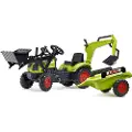 Falk Backhoe with trailer Claas