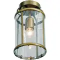 Steinhauer Vintage plafondlamp brons met helder glas - Pimpernel