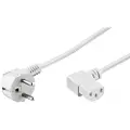 Goobay Power cable C13 2x90° - Hvit - 1.5 m