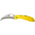 Spyderco Tasman Salt 2 foldekniv, spyderedge, gul