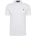 Ralph Lauren for man. 710548797001 Piqu Slim Fit white polo shirt (M), Casual, Cotton, Short sleeve