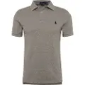 Ralph Lauren for man. 710548797011 Slim Fit Polo grey polo shirt (M), Casual, Cotton, Short sleeve