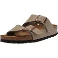 Birkenstock for woman. 951303 Arizona taupe leather sandals (38), Flat, None, Casual
