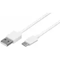 Goobay USB-C-kabel 0.5m - USB-C/USB-A - hvit