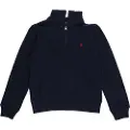 Ralph Lauren for boy. 323547626001 Blue hooded fleece and cotton sweatshirt with hood (14años=150/155cm), Casual, Navy, children's fash