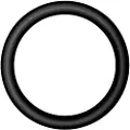 Podspeakers ring aluminium - svart