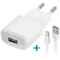 Forever vegglader TC-01 med iPhone lightning-kabel - 2 A