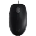 Logitech B110 Silent - mouse - Black - USB - Mus - Optisk - 3 knapper - Svart