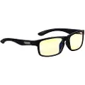 Gunnar Enigma - Briller - for datamaskin - full kant - ramme: onyks - linse: ravgul