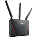 Asus RT-AC2900 - - trådløs ruter - 4-portssvitsj - 1GbE - Wi-Fi 5 - Dobbeltbånd