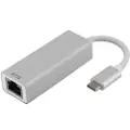 Deltaco PRIME USBC-1077 - Nettverksadapter - USB-C 3.1 - Gigabit Ethernet - aluminium