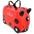 Trunki Harley Ladybird, Reiseveske, Rød, Liten (fingerbøl), 4 hjul, Rullehjul, 18 l