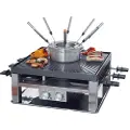 Solis Combi Grill 3 in 1, 8 person(er), Rustfritt stål, 2 zone(s), Rustfritt stål, Tabletop, 355 mm