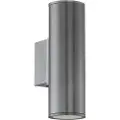 Eglo Riga, Overflatebehandlet, 2 ampuller, GU10, 3000 K, IP44, Antrasitt