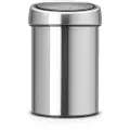 Brabantia TOUCH BIN, 3 l, Rund, Stål, Stål, Belgia, 18 cm