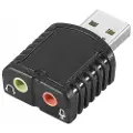 Dexlan USB 2.0 mini lydkort for inngangs- og utgangssignaler (921535)