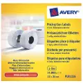 Avery Hvite avtagbare prisetiketter , Hvite, 26 x 12 mm, Avtagbar