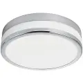 Eglo Led Palermo, Ikke-utskiftbare pærer, 3000 K, 950 lm, IP44, Kromfarget, Hvit