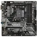 Asrock B450M PRO4 - Hovedkort - mikro ATX - Socket AM4 - AMD B450 Chipset - USB 3.1 Gen 1, USB-C Gen2, USB 3.1 Gen 2 - Gigabit LAN - innbygd grafikk (CPU kreves) - HD-lyd (8-kanalers)