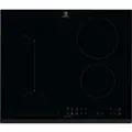 Electrolux SÉRIE 700 LIV6343 - Induksjonskomfyrtopp - 4 plater - Nisje - bredde: 56 cm - dybde: 49 cm - med avfaset front - svart