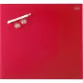 Nobo Glastavle Nobo 300x300 mm - whiteboard - magnetisk - rød