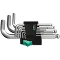 Wera 05133163001, L-formet hexnøkkel, Metrisk, 9 stykker, 1.5,2,2.5,3,4,5,6,8,10 mm, 25 mm, 78 mm