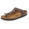 Birkenstock for woman. 43751 Gizeh Birko-Flor taupe sandals (37), Flat, None, Casual