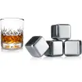 VacuVin Rustfritt stål - Whisky, Boks, 4 stykker