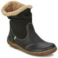 El naturalista for woman. 2N7583010005_001 Leather ankle boots N758 Nido black (36), Flat, Zip, Casual